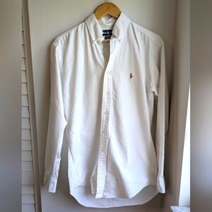 Ralph Lauren White Casual Button Down Shirt
